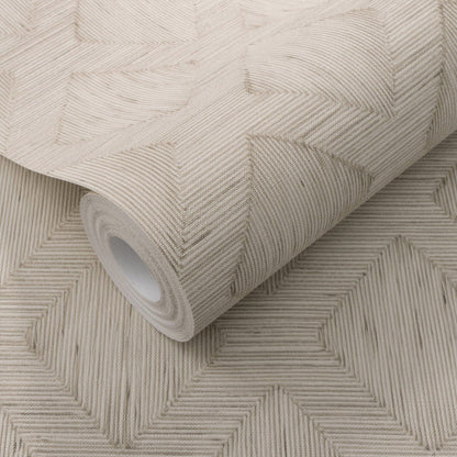 Alaric Taupe Diamond Print Wallpaper Home Improvement