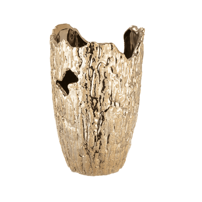 Alira Large Gold Abstract Decorative Vase Accessories