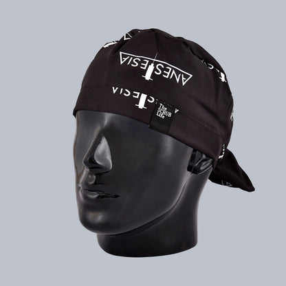 Anesthesia Black Bun Cap 016