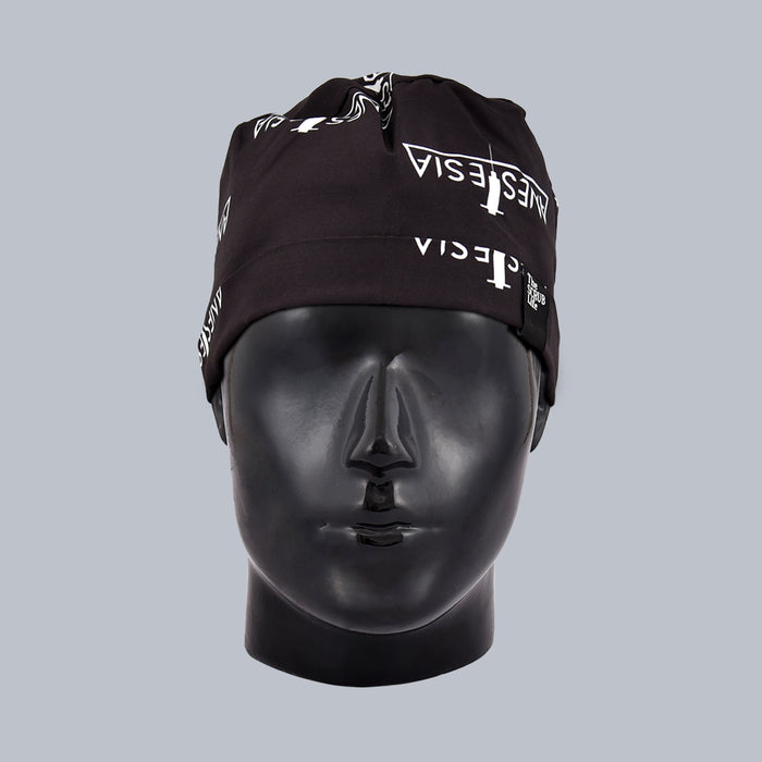Anesthesia Black Bun Cap 016