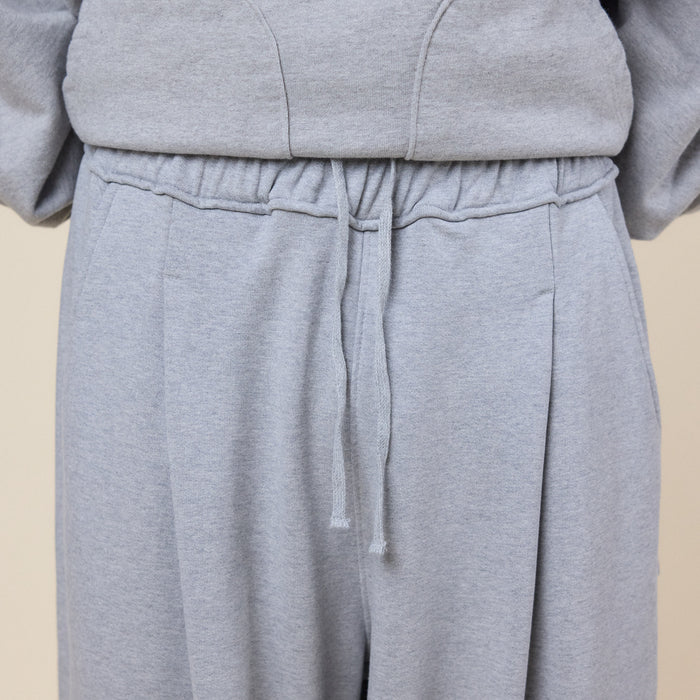 Anglan - Loose Fit Jogger Sweatpants - Melange Grey