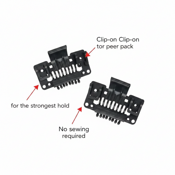 Annie Clip-On Wig Clips, 2 Count, Black