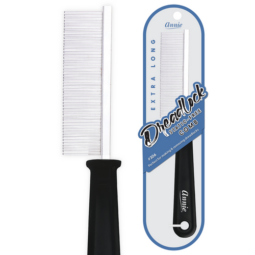 Annie Dreadlock Comb Extra Long, 1 Count, Black