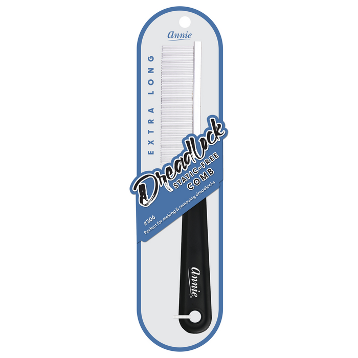 Annie Dreadlock Comb Extra Long, 1 Count, Black