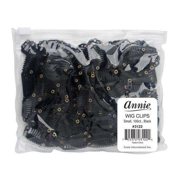 Annie Wig Clips Small, 100 Count, Black