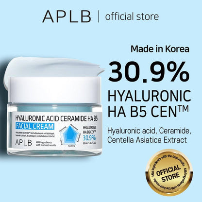 APLB Hyaluronic Acid Ceramide Ha B5 Facial Cream 30.9% كريم الهايلرونك اسد والسيراميد