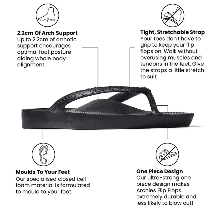 Archies Arch Support Flip Flops