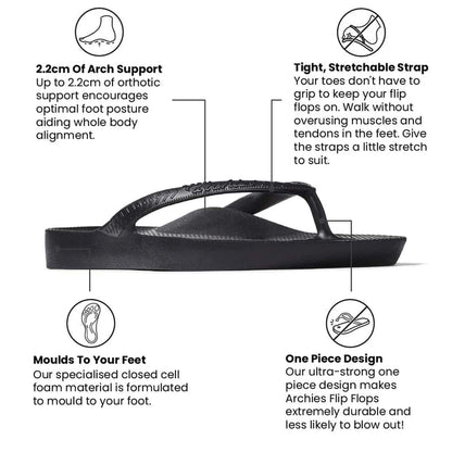Archies Arch Support Flip Flops