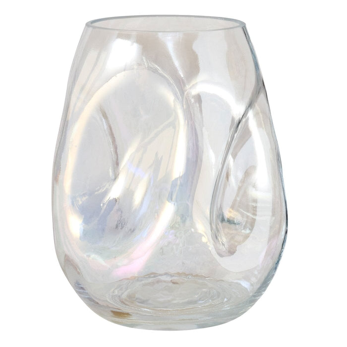 Arina Mini Decorative Pearlescent Glass Abstract Vase Accessories