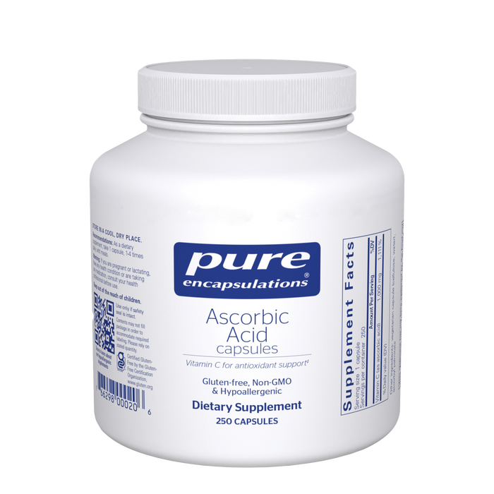 Ascorbic Acid 250 Capsules by Pure Encapsulations