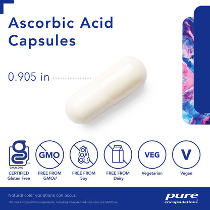 Ascorbic Acid 250 Capsules by Pure Encapsulations