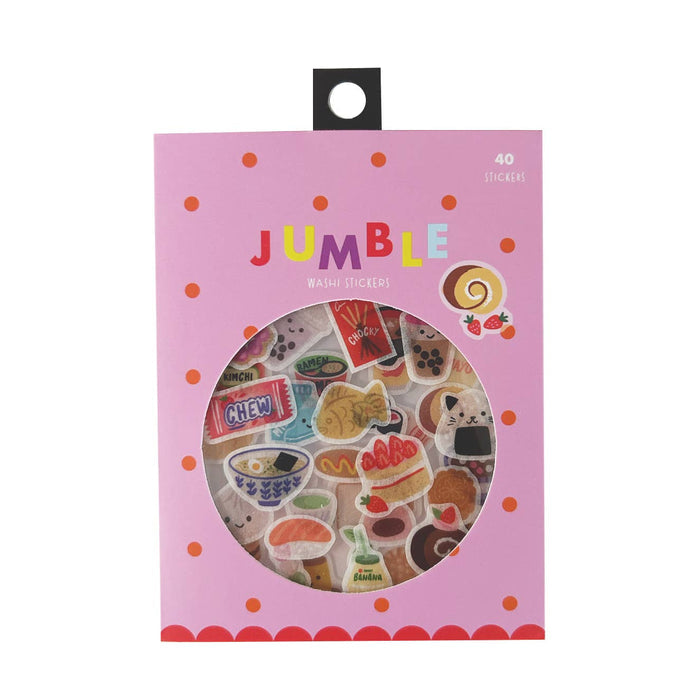 Asian Snacks Jumble Washi Stickers