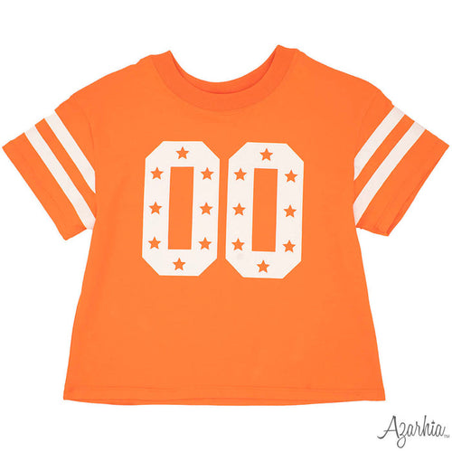 Azarhia Girl's Double Zero Stars Boxy Tee