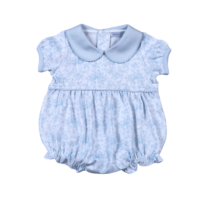 Baby Loren Blue Floral Girl Bubble