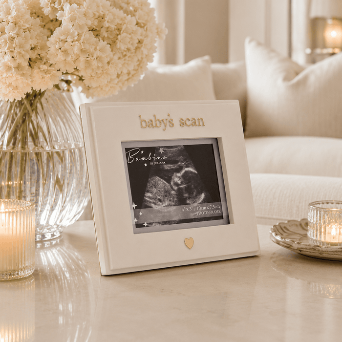 Baby's Scan Cream & Gold Photo Frame Accessories