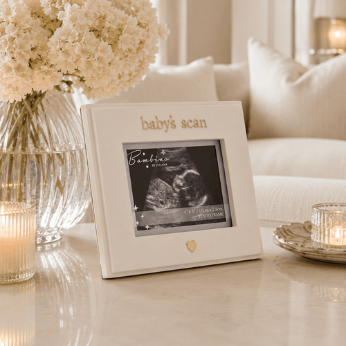 Baby's Scan Cream & Gold Photo Frame Accessories