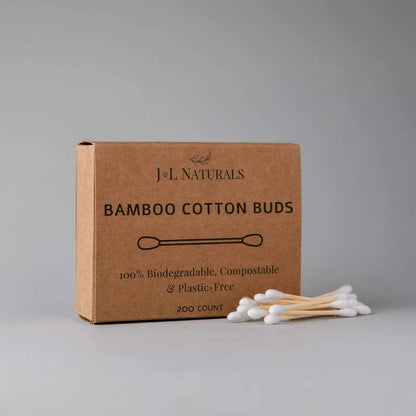 Bamboo Cotton Buds 200-Pack-J&L Naturals-All Essentials,Biodegradable,Cotton Buds,Hygiene