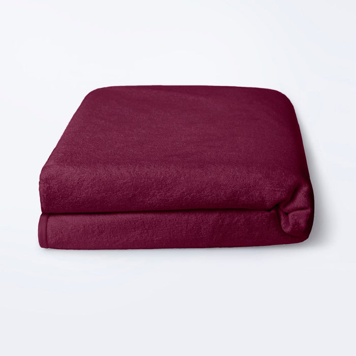 Bamboo|Feel|Terry|Fabric|Waterproof|Mattress|Protector|78|60|inches|Queen|Size|Beetroot