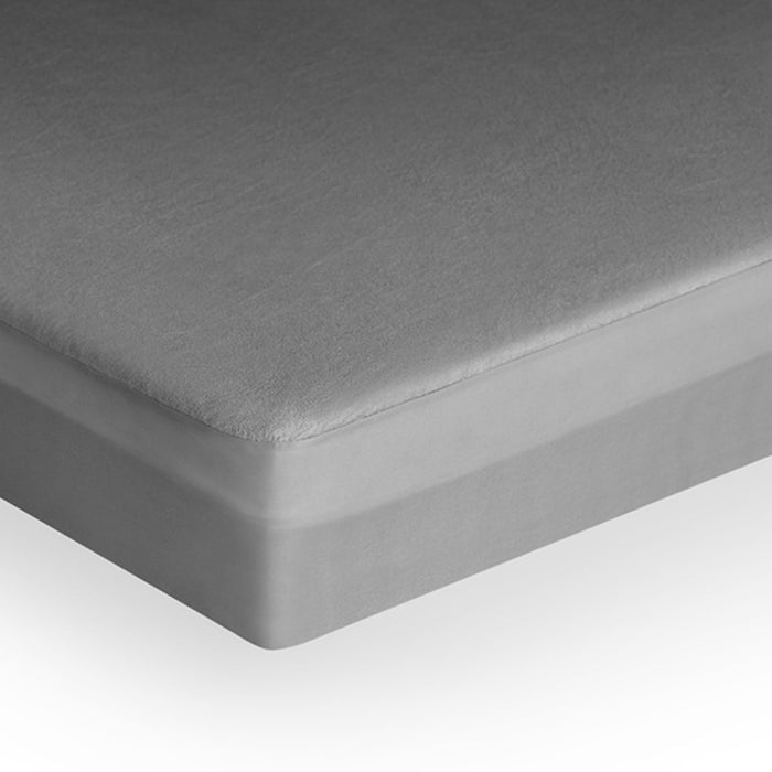 Bamboo|Terry|Waterproof|Mattress|Protector|72|60|inches|Queen|Size|Grey