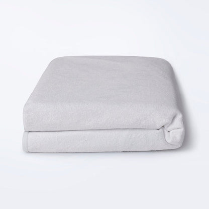 Bamboo|Terry|Waterproof|Mattress|Protector|78|60|inches|Queen|Size|White