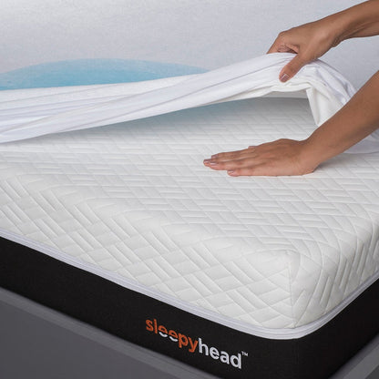 Bamboo|Terry|Waterproof|Mattress|Protector|78|72|King|Size|White