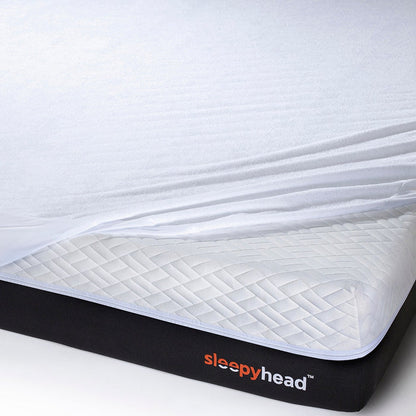 Bamboo|Terry|Waterproof|Mattress|Protector|78|72|King|Size|White