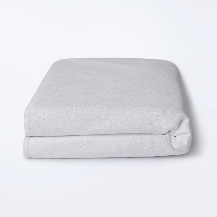 Bamboo|Terry|Waterproof|Mattress|Protector|78|72|King|Size|White