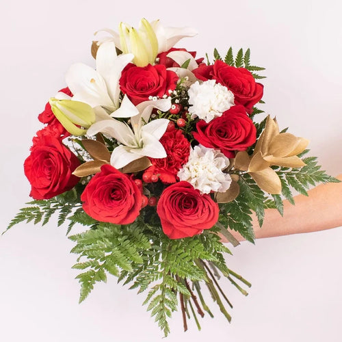 Be Merry Red Rose Bouquet