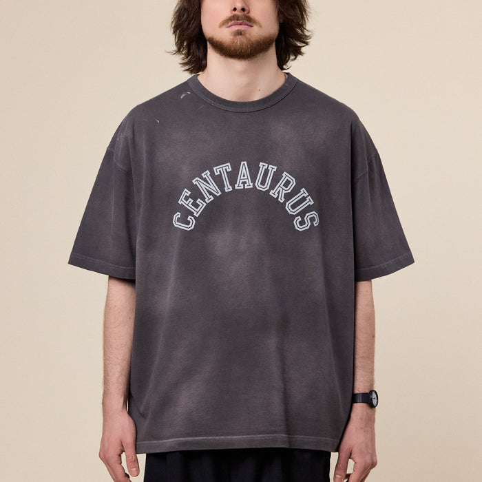 BEAMS - Souvenir College T-Shirt - Charcoal Grey