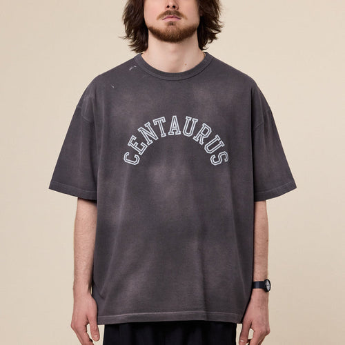 BEAMS - Souvenir College T-Shirt - Charcoal Grey