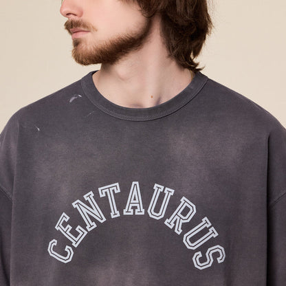 BEAMS - Souvenir College T-Shirt - Charcoal Grey