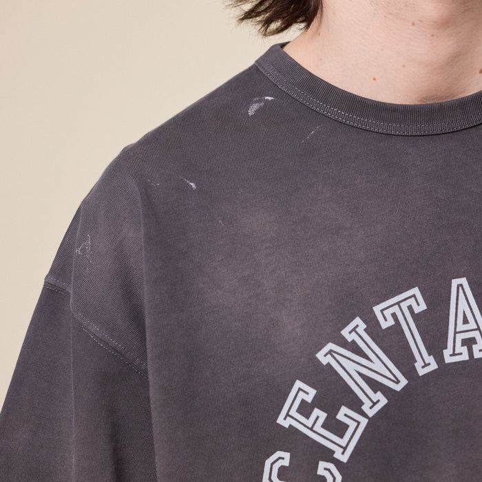BEAMS - Souvenir College T-Shirt - Charcoal Grey
