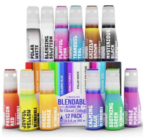 Bearly Art - Blendable Alcohol Inks - The Classic Collection. Available at Embellish Away in Bowmanville Ontario Canada.
