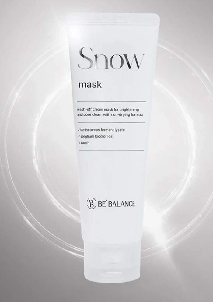 Snow mask tube by BE BALANCE on a gray background