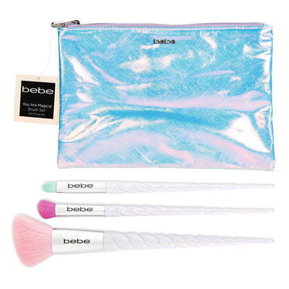 Bebe You Are Magical 4pc Brush Set With Purse Kit - ikatehouse