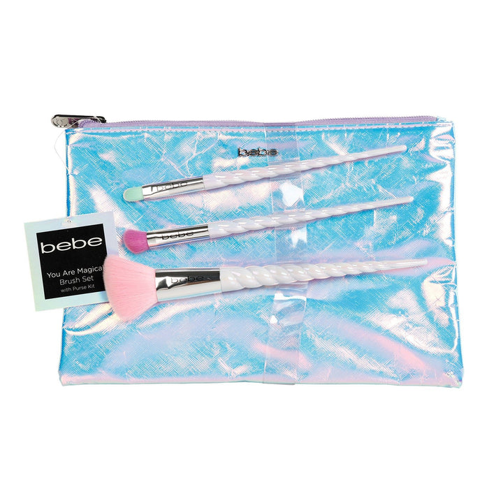 Bebe You Are Magical 4pc Brush Set With Purse Kit - ikatehouse