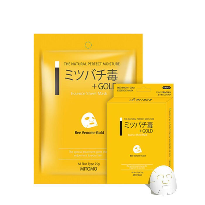 BEEVENOM GOLD - 5 buc - Set Masti De Fata Tip Servetel Hidratante - skinseen.ro