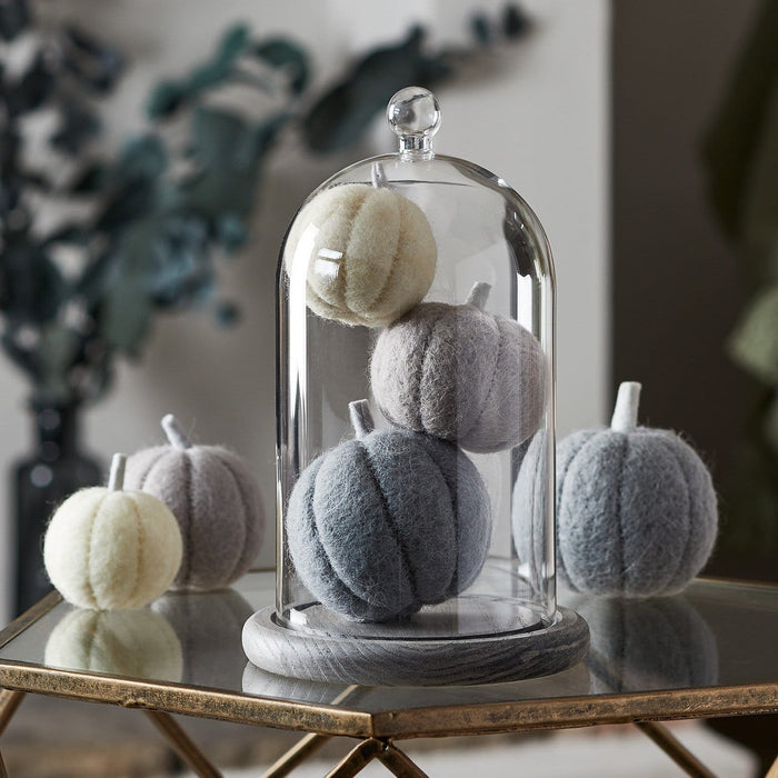 Bell Jar & Pumpkin Felt Autumn Decoration Bundle