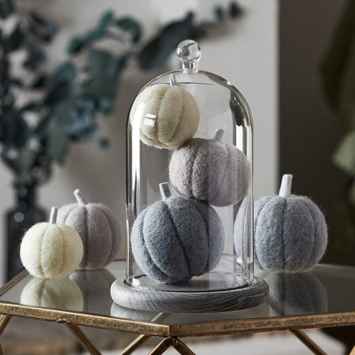 Bell Jar & Pumpkin Felt Autumn Decoration Bundle