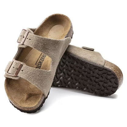 Birkenstock Kid's Arizona Suede Sandals - Taupe - 1021704