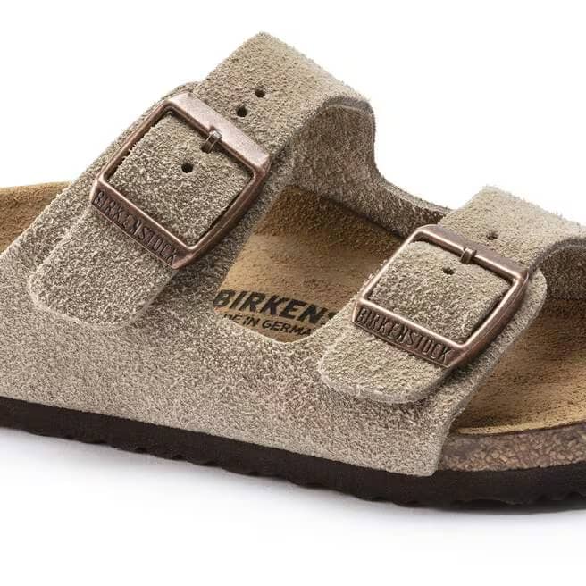 Birkenstock Kid's Arizona Suede Sandals - Taupe - 1021704