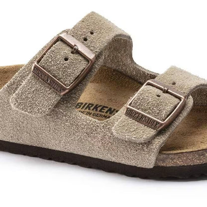Birkenstock Kid's Arizona Suede Sandals - Taupe - 1021704
