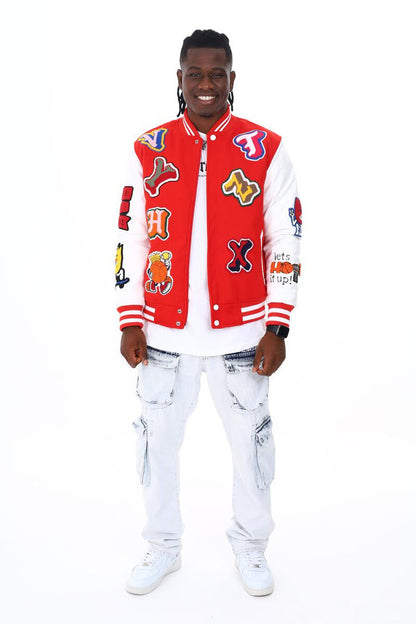 BLACK PHARAOH JACKET - BH-001 - RED