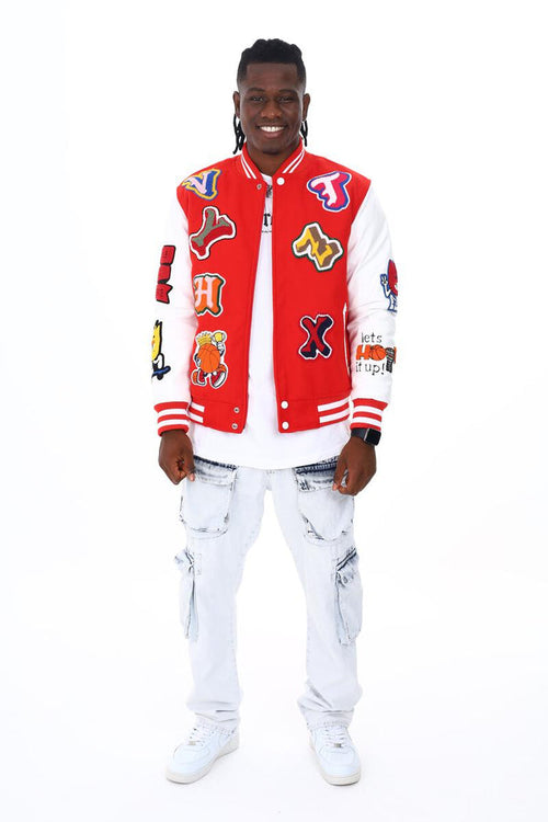 BLACK PHARAOH JACKET - BH-001 - RED