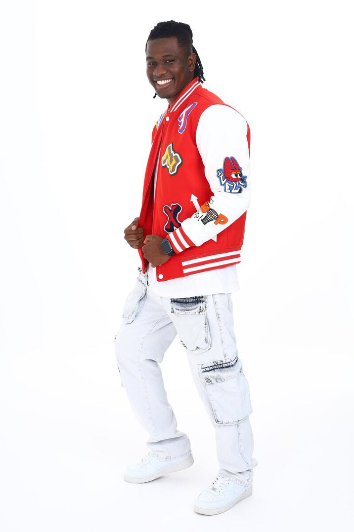 BLACK PHARAOH JACKET - BH-001 - RED