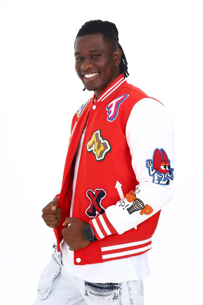 BLACK PHARAOH JACKET - BH-001 - RED