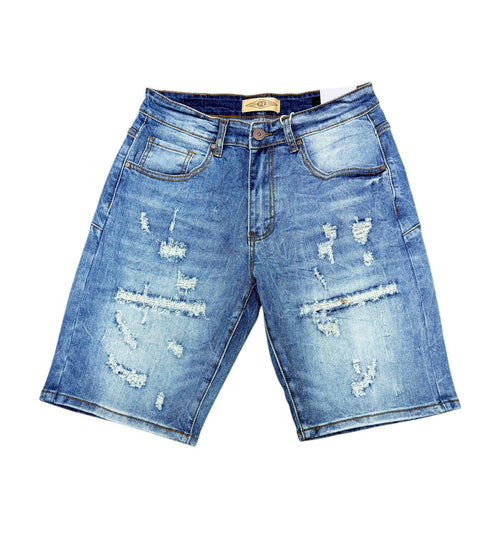 BLEECKER & MERCER DENIME SHORT - DS2561- INDIGO