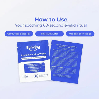 Blinkjoy Eyelid Cleansing Wipes