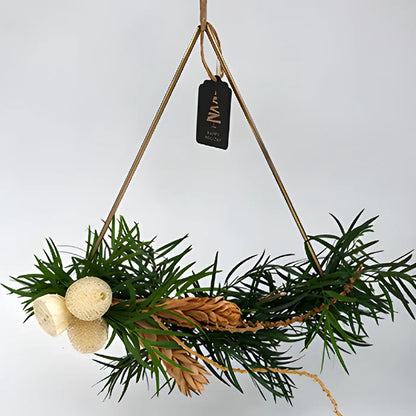 Boho Bronze Modern Wreath