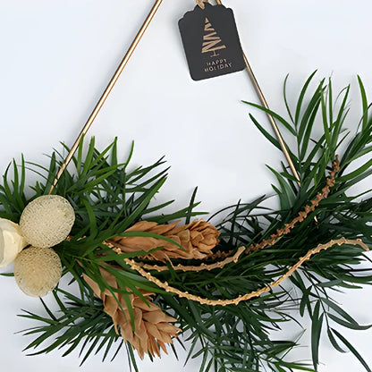Boho Bronze Modern Wreath